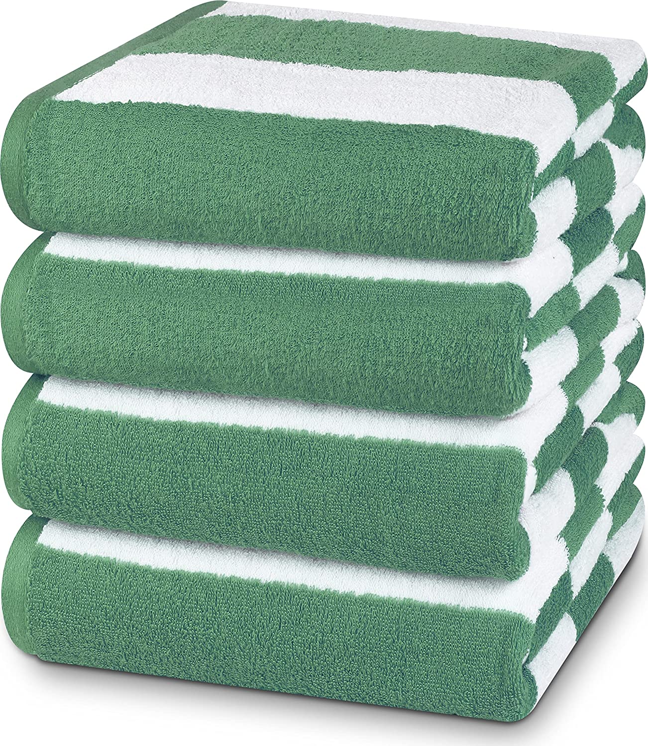 24-Pack 100% Ring Spun Cotton Cabana Stripe Beach Towels 30x60 Inches - Image 3