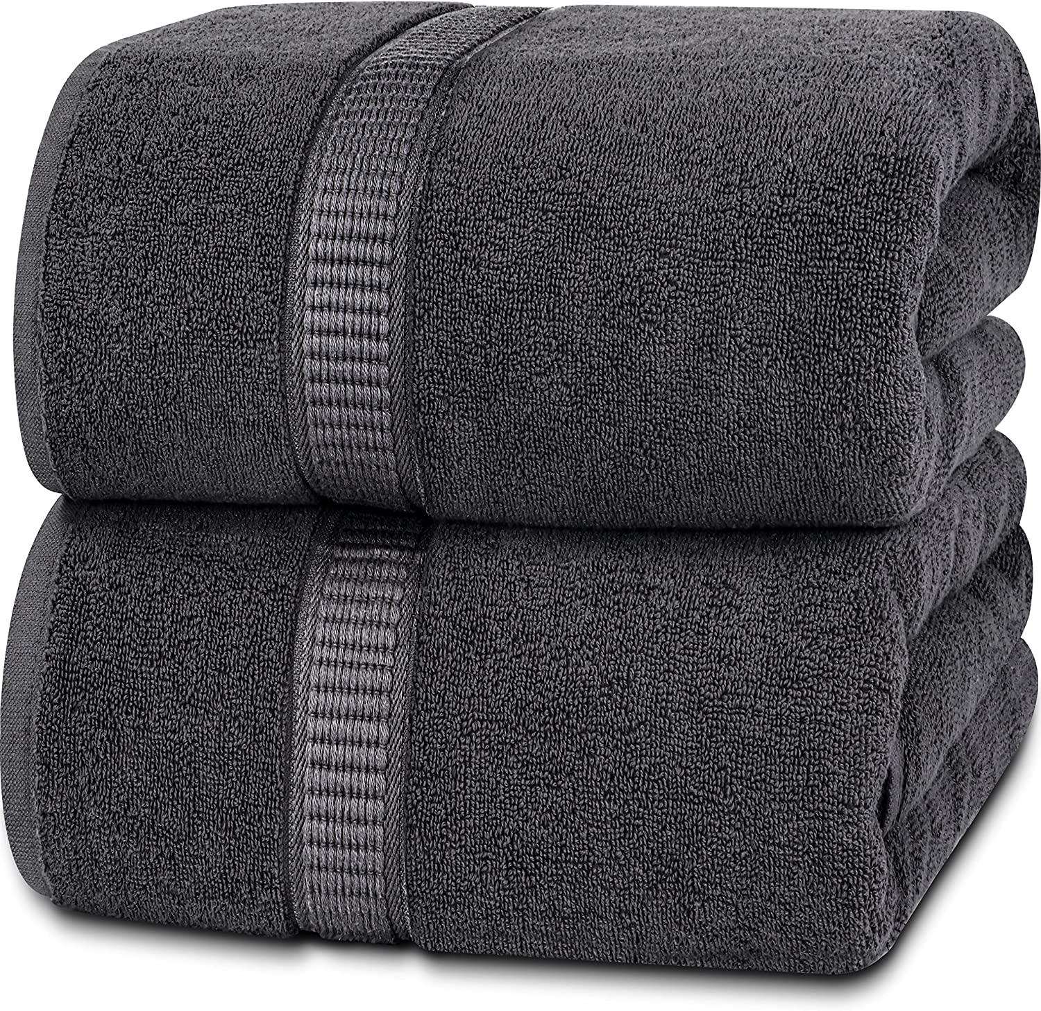 8-Pack 100% Ring Spun Cotton Jumbo Bath Sheets 35x70 Inches 600 GSM - Image 8