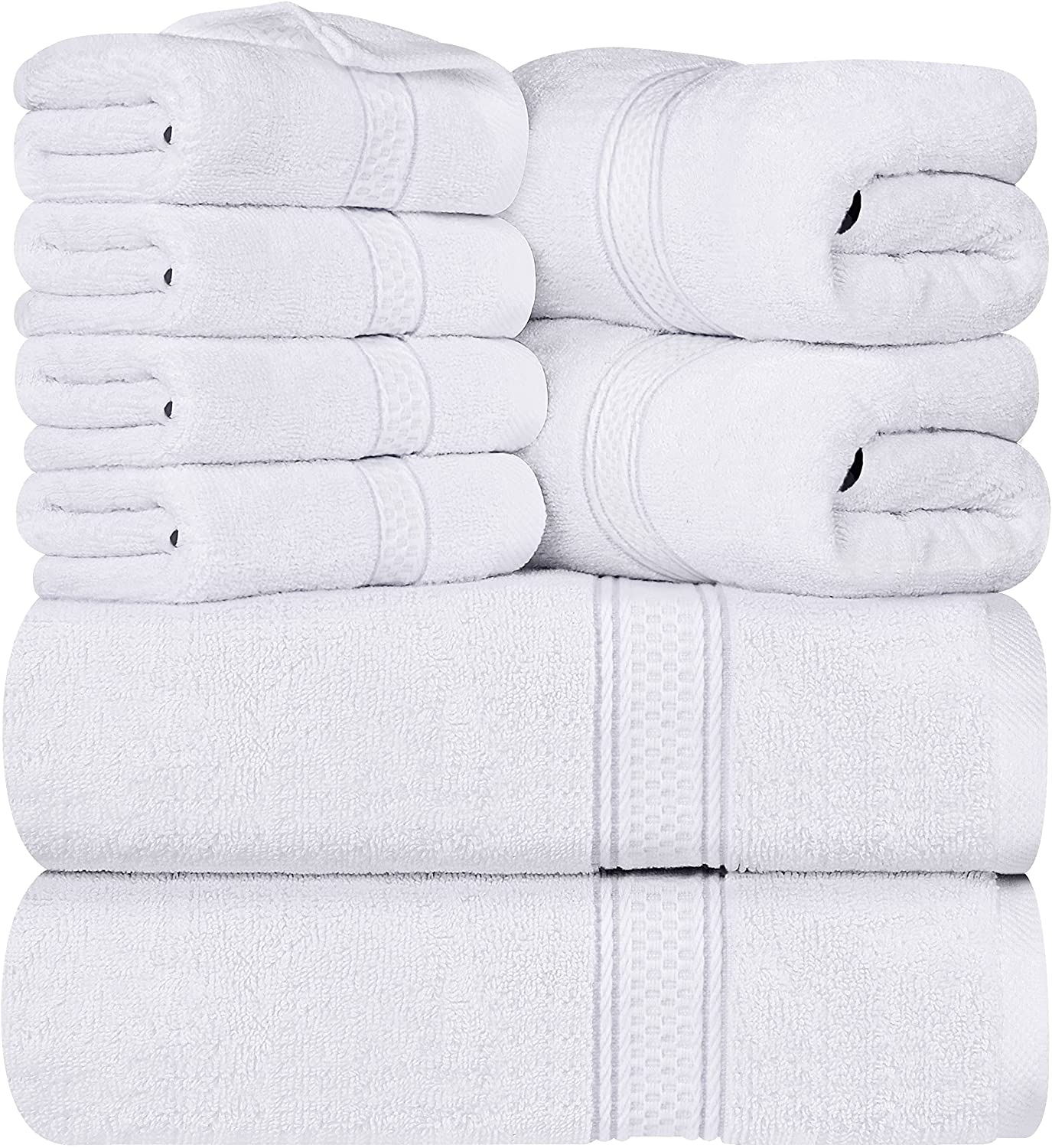 8-Pack 600 GSM Premium Towel Set in 100% Vehura Cotton - Image 12