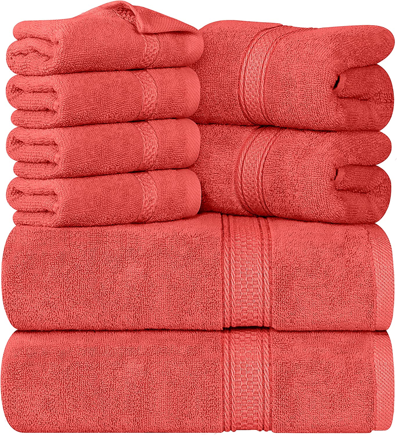 8-Pack 600 GSM Premium Towel Set in 100% Vehura Cotton - Image 13