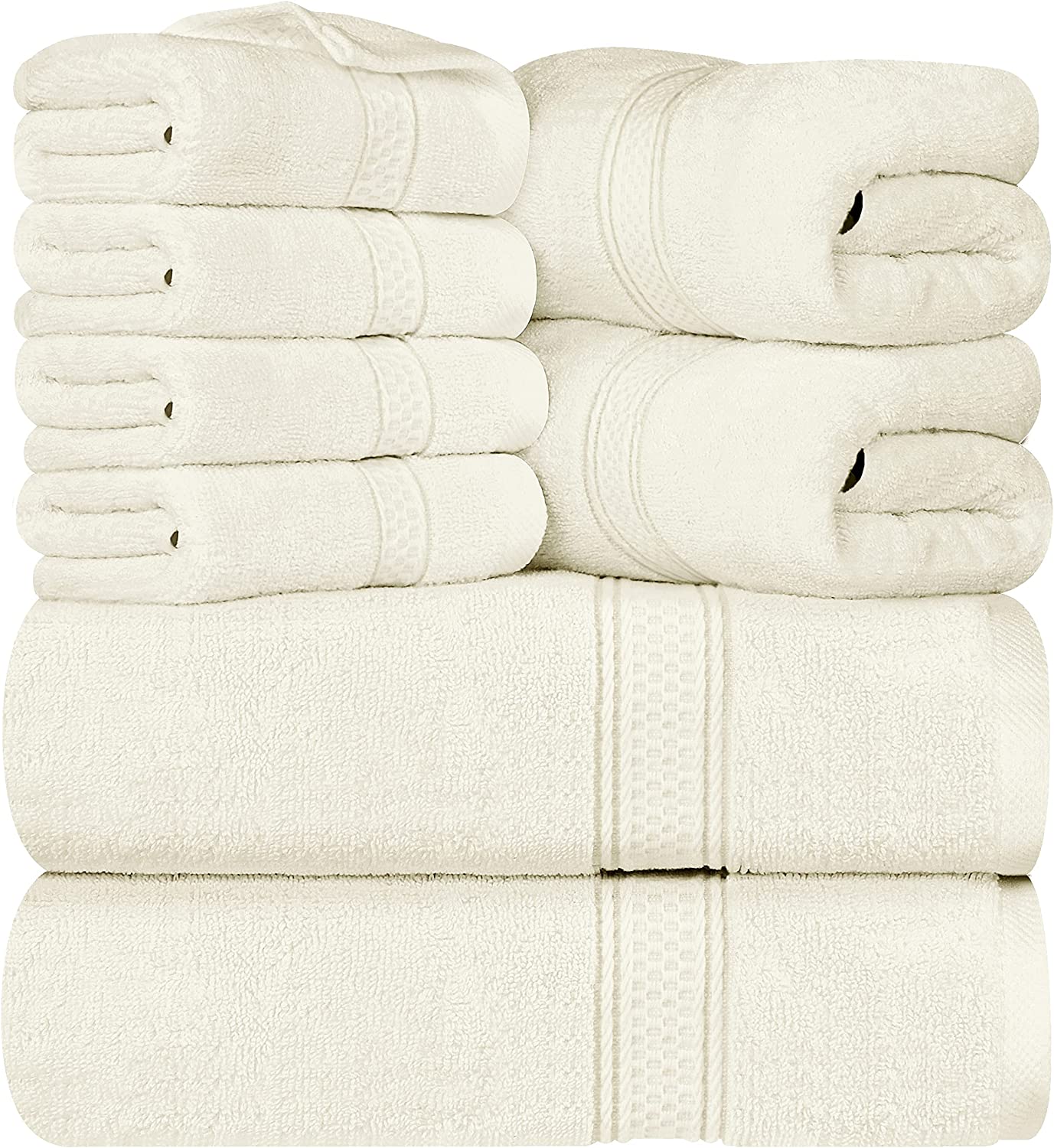 8-Pack 600 GSM Premium Towel Set in 100% Vehura Cotton - Image 14