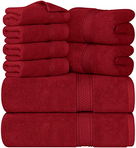 8-Pack 600 GSM Premium Towel Set in 100% Vehura Cotton - Image 16