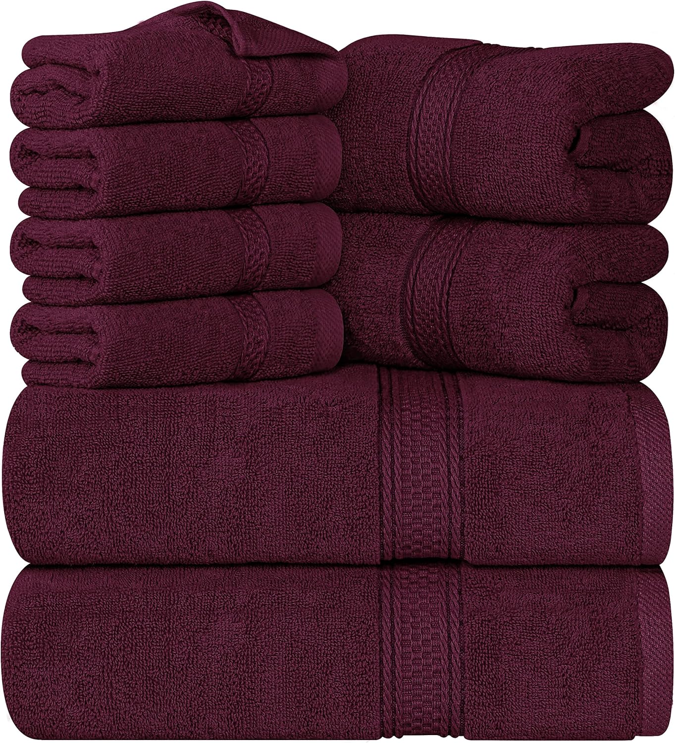 8-Pack 600 GSM Premium Towel Set in 100% Vehura Cotton - Image 17
