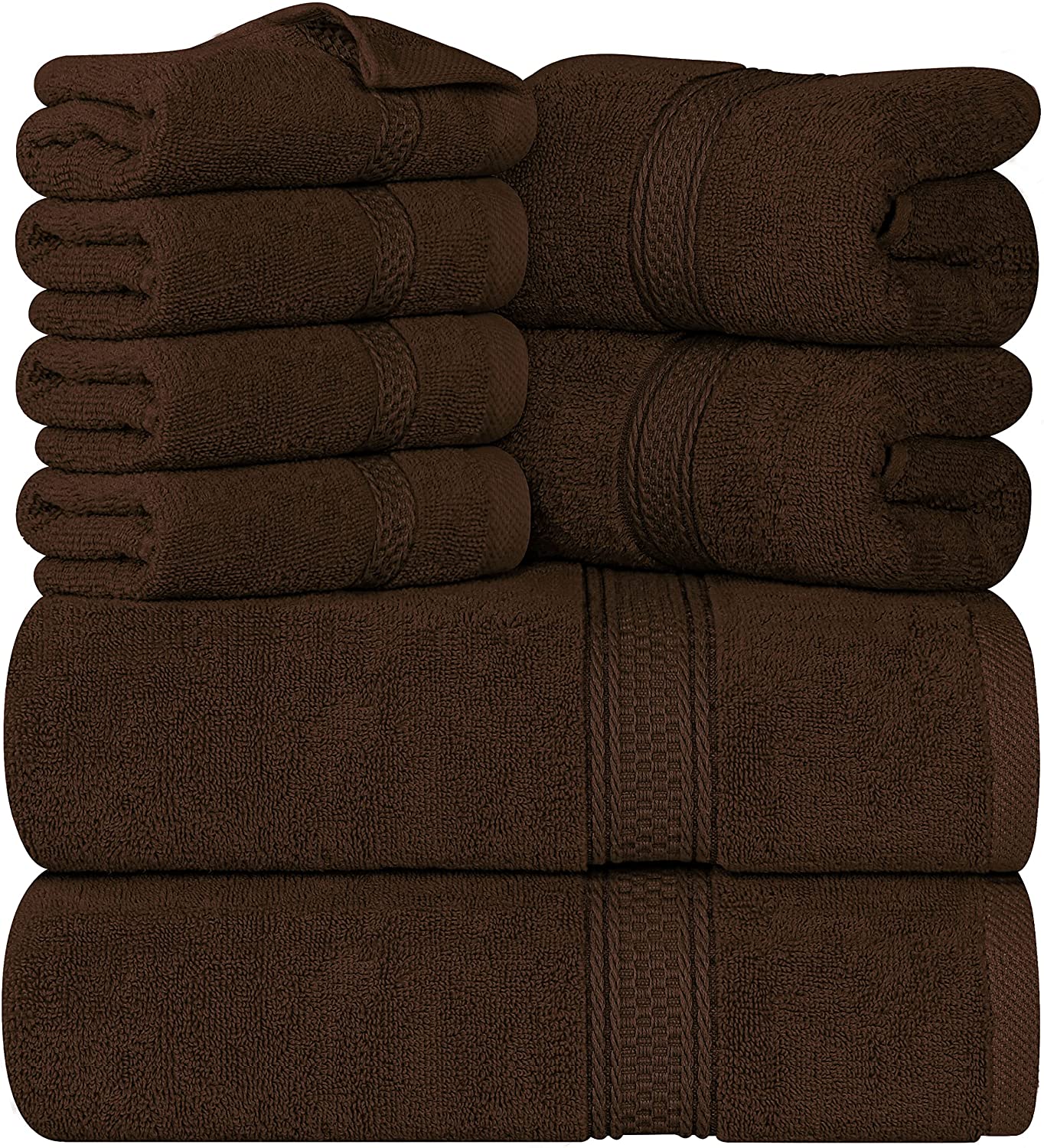 8-Pack 600 GSM Premium Towel Set in 100% Vehura Cotton - Image 4