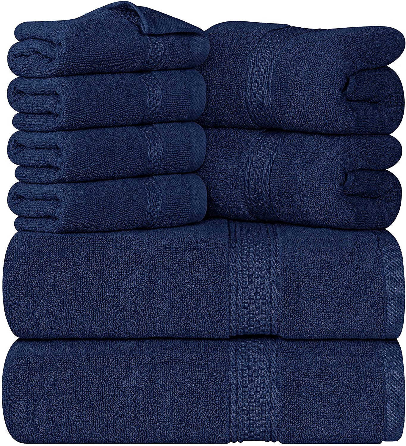 8-Pack 600 GSM Premium Towel Set in 100% Vehura Cotton - Image 7