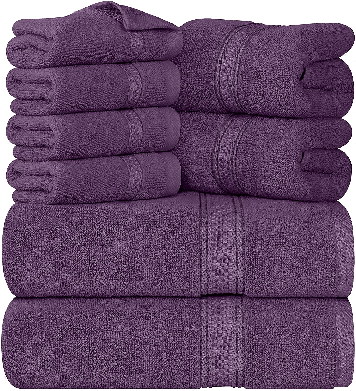 8-Pack 600 GSM Premium Towel Set in 100% Vehura Cotton - Image 9