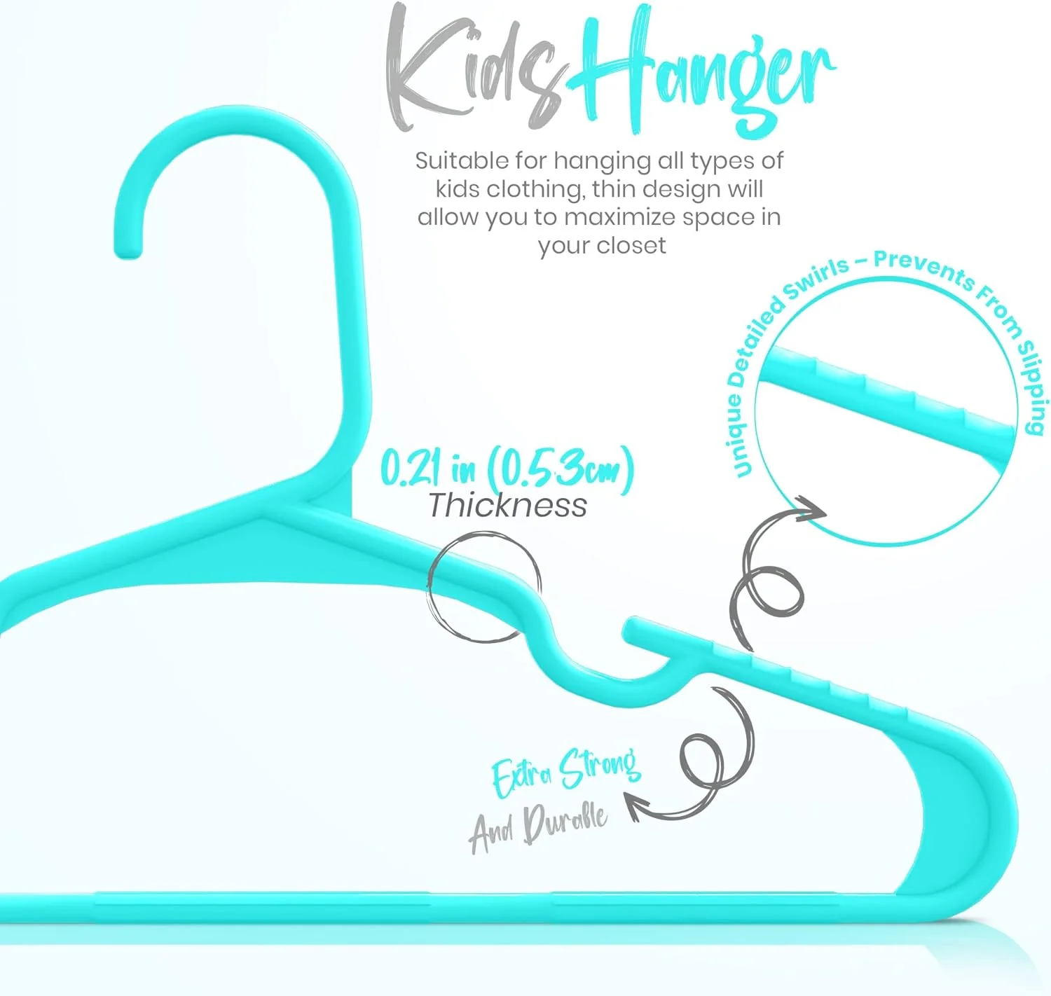 360-Pack Plastic Baby Hangers - Image 7
