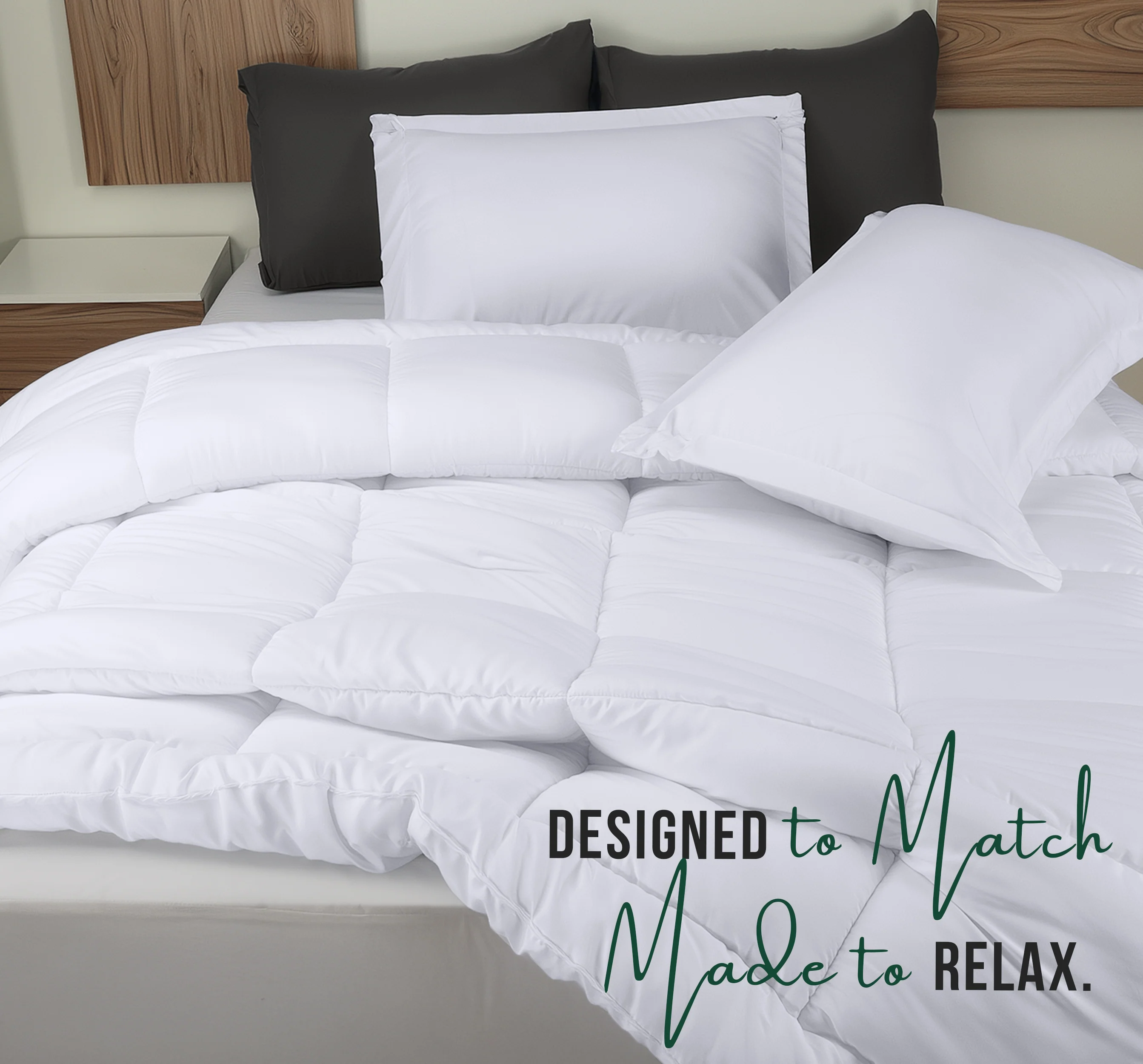 4-Pack Comforter Set - Soft & Cozy Down Alternative Comforter with Pillow Shams - Image 10